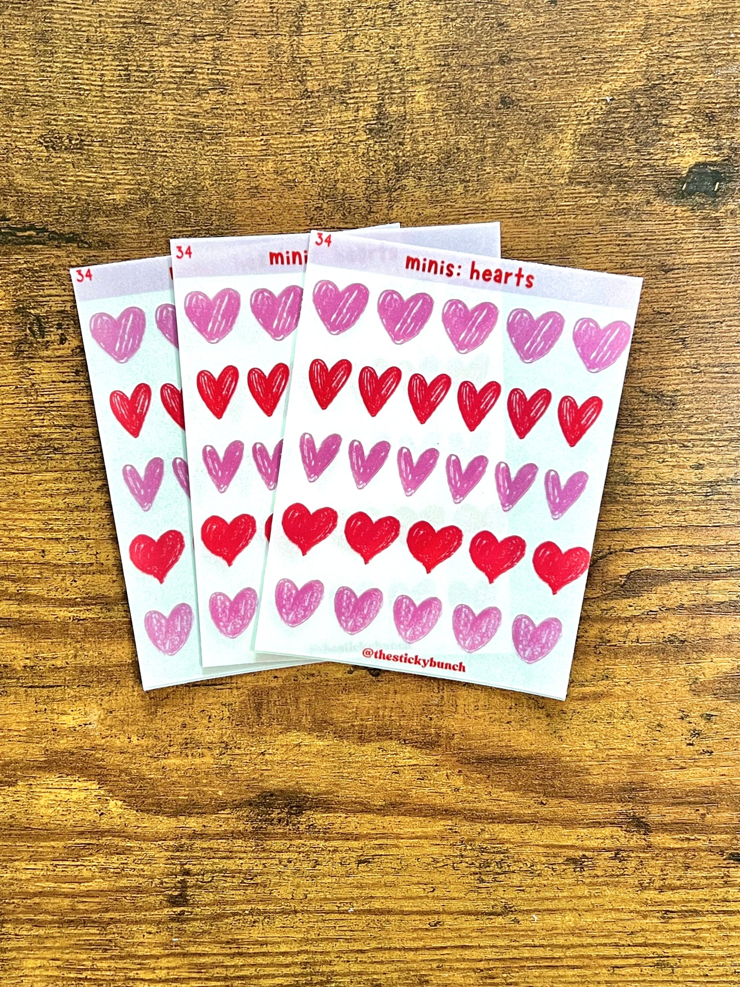 34 - minis: hearts