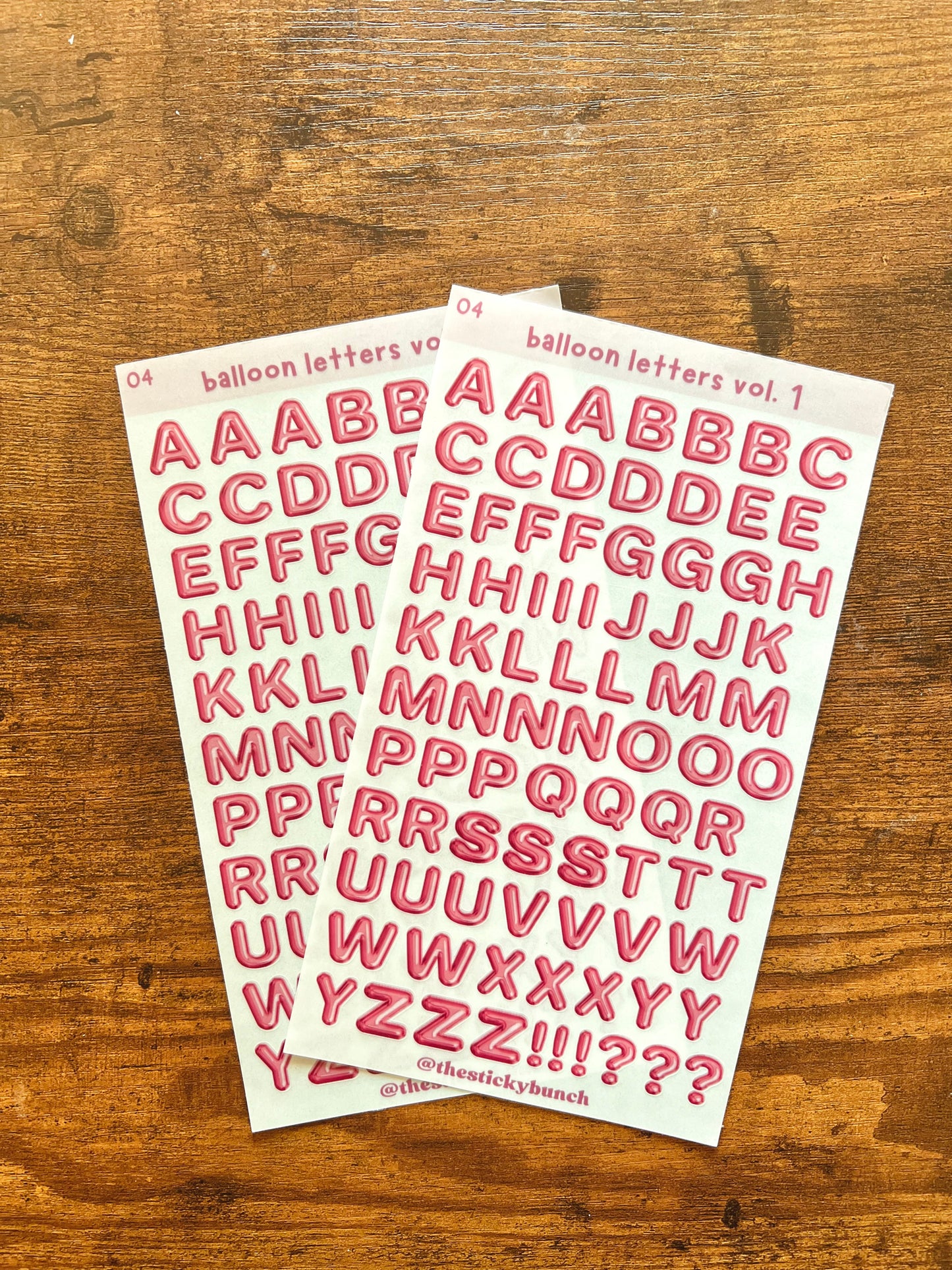 04 - balloon letters vol. 1