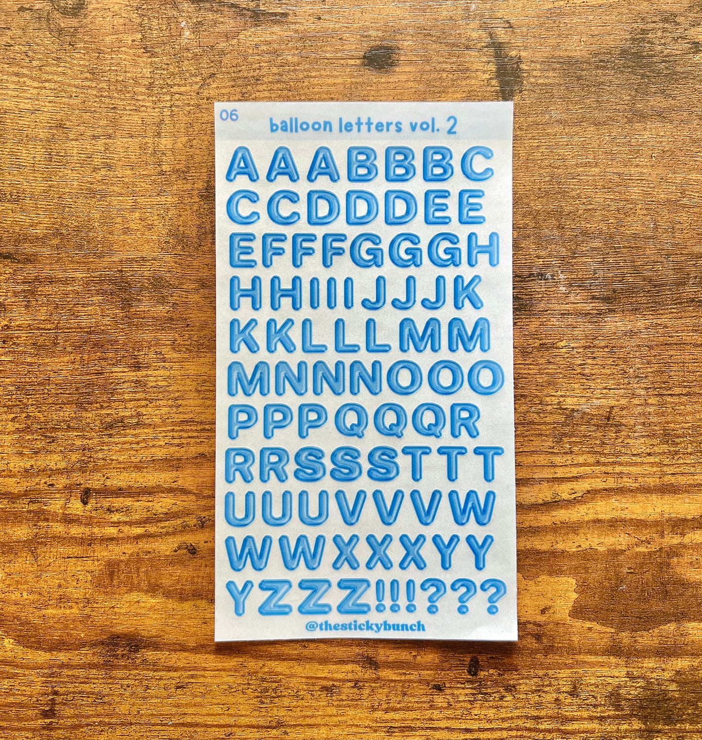 06 - balloon letters vol. 2