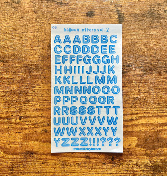 06 - balloon letters vol. 2