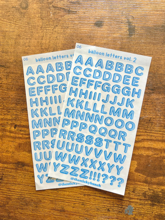 06 - balloon letters vol. 2