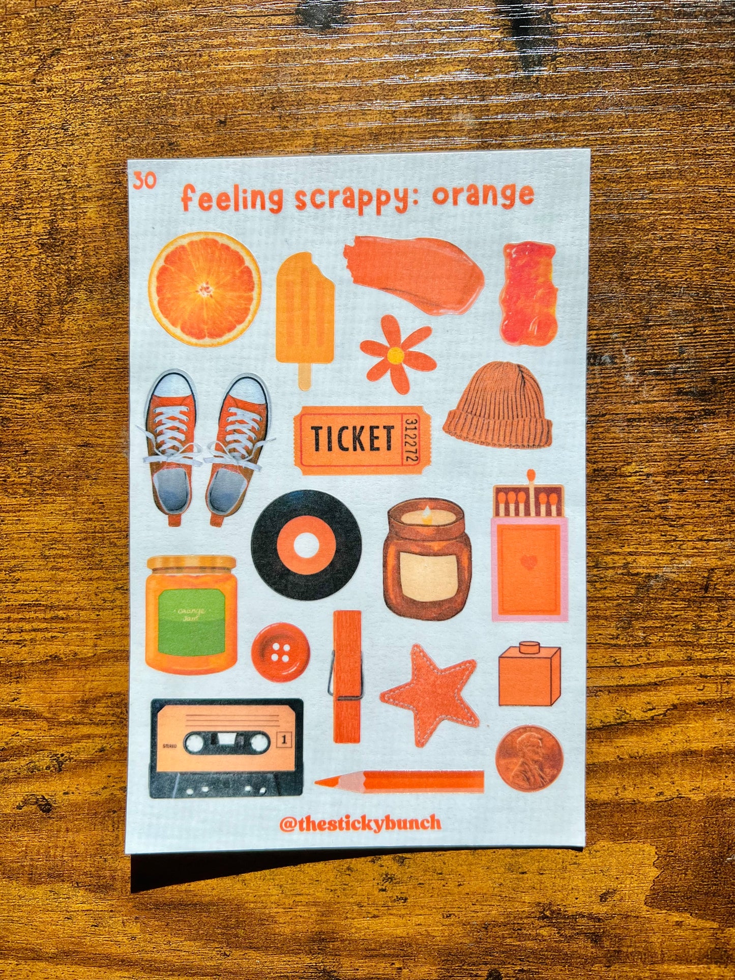 30 - feeling scrappy: orange