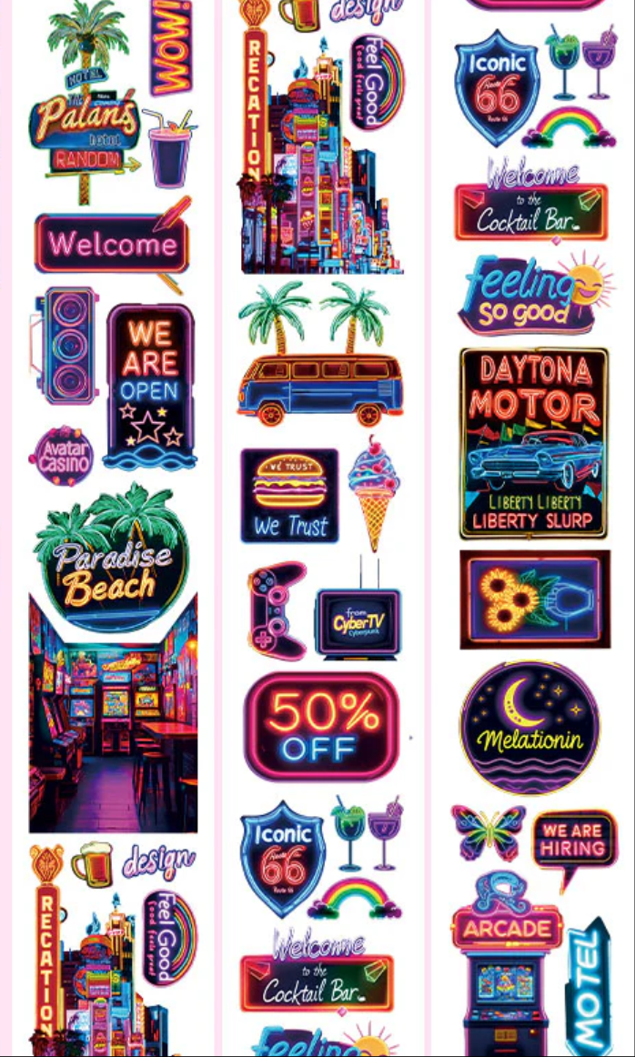 PRE-ORDER Cyber Light Sign PET Tape (Loop)