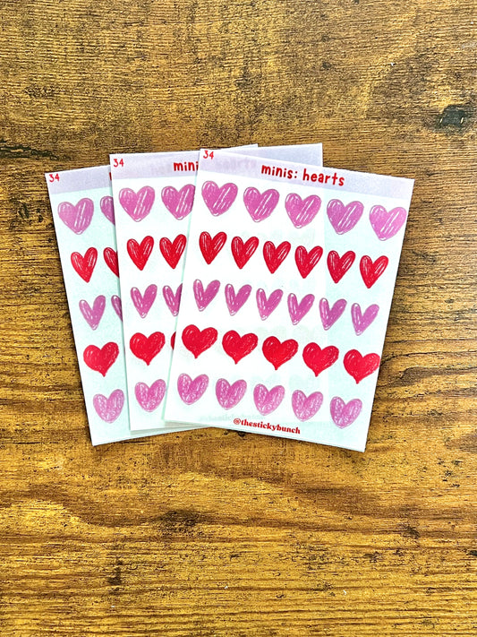 34 - minis: hearts
