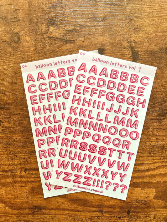 04 - balloon letters vol. 1