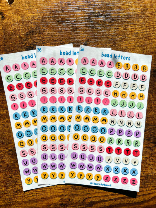 26 - bead letters