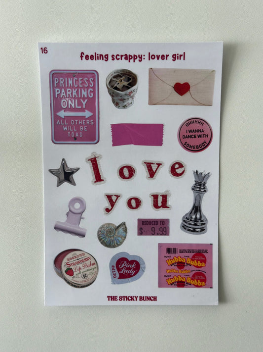 feeling scrappy: lover girl