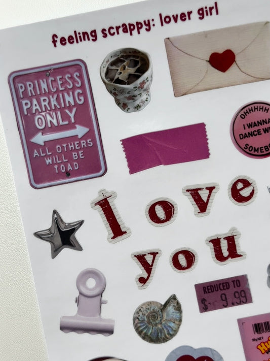 feeling scrappy: lover girl