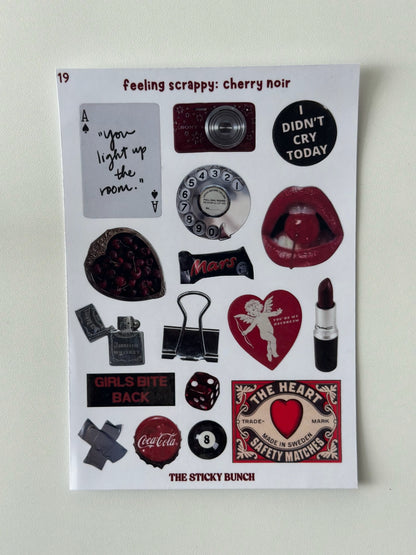 feeling scrappy: cherry noir