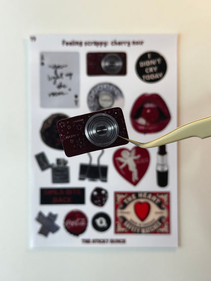 feeling scrappy: cherry noir