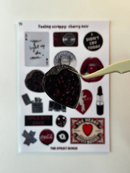 feeling scrappy: cherry noir