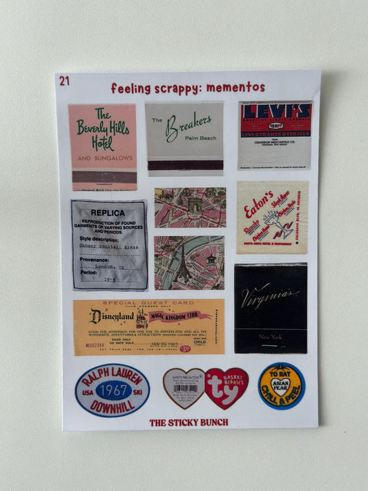 feeling scrappy: mementos