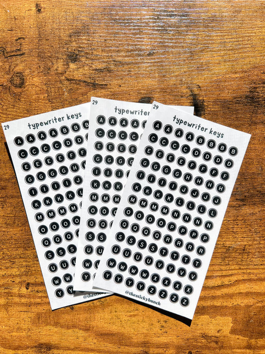 29 - typewriter keys