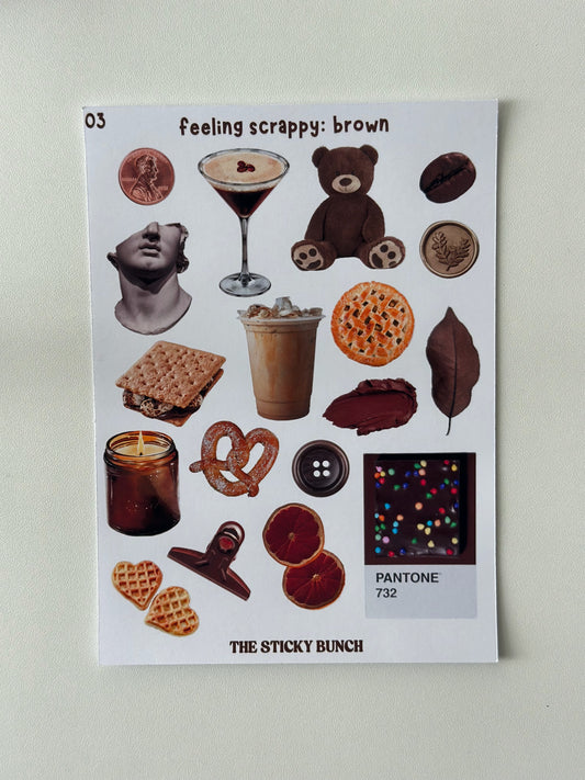 feeling scrappy: brown