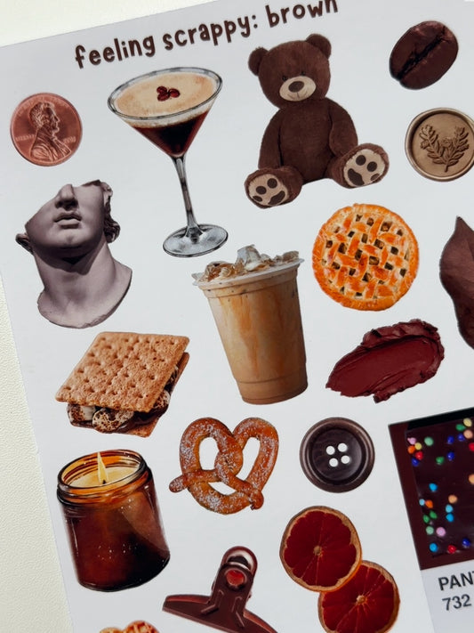 feeling scrappy: brown