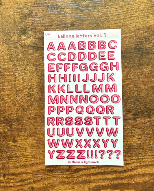 04 - balloon letters vol. 1