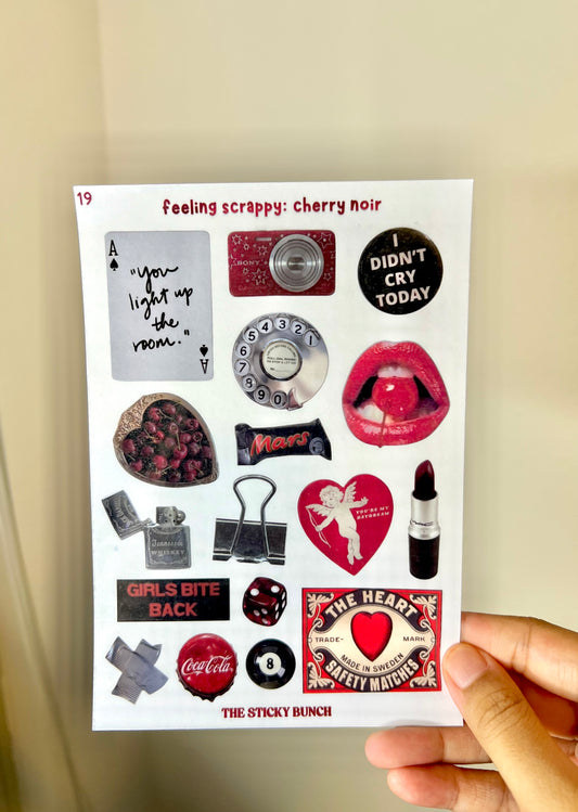19 - feeling scrappy: cherry noir