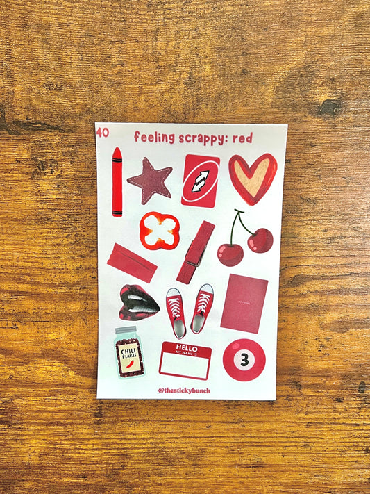 40 - feeling scrappy: red
