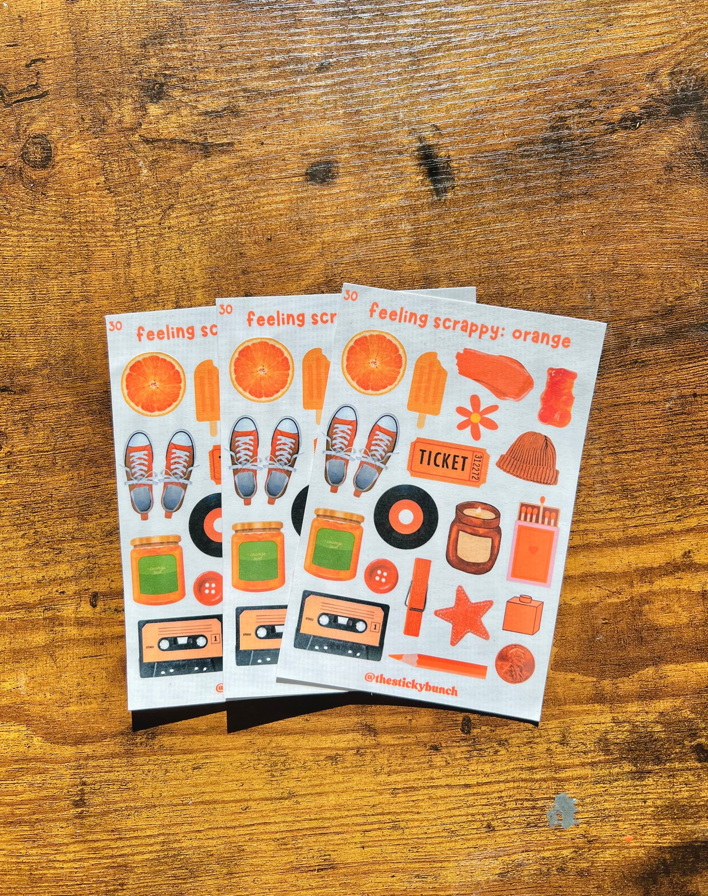30 - feeling scrappy: orange