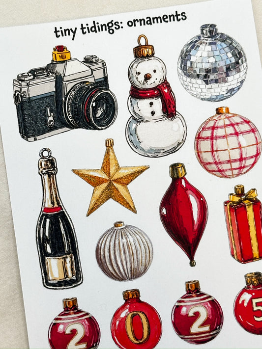 tiny tidings: ornaments