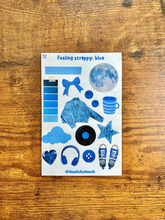 32 - feeling scrappy: blue